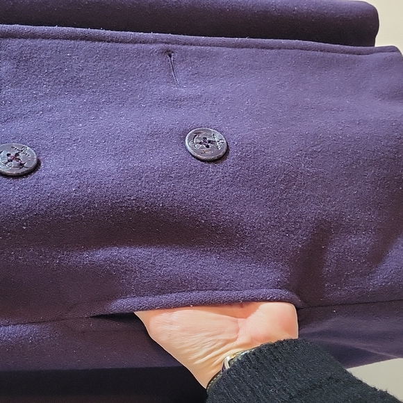 Grape Pea Coat - Picture 5 of 6